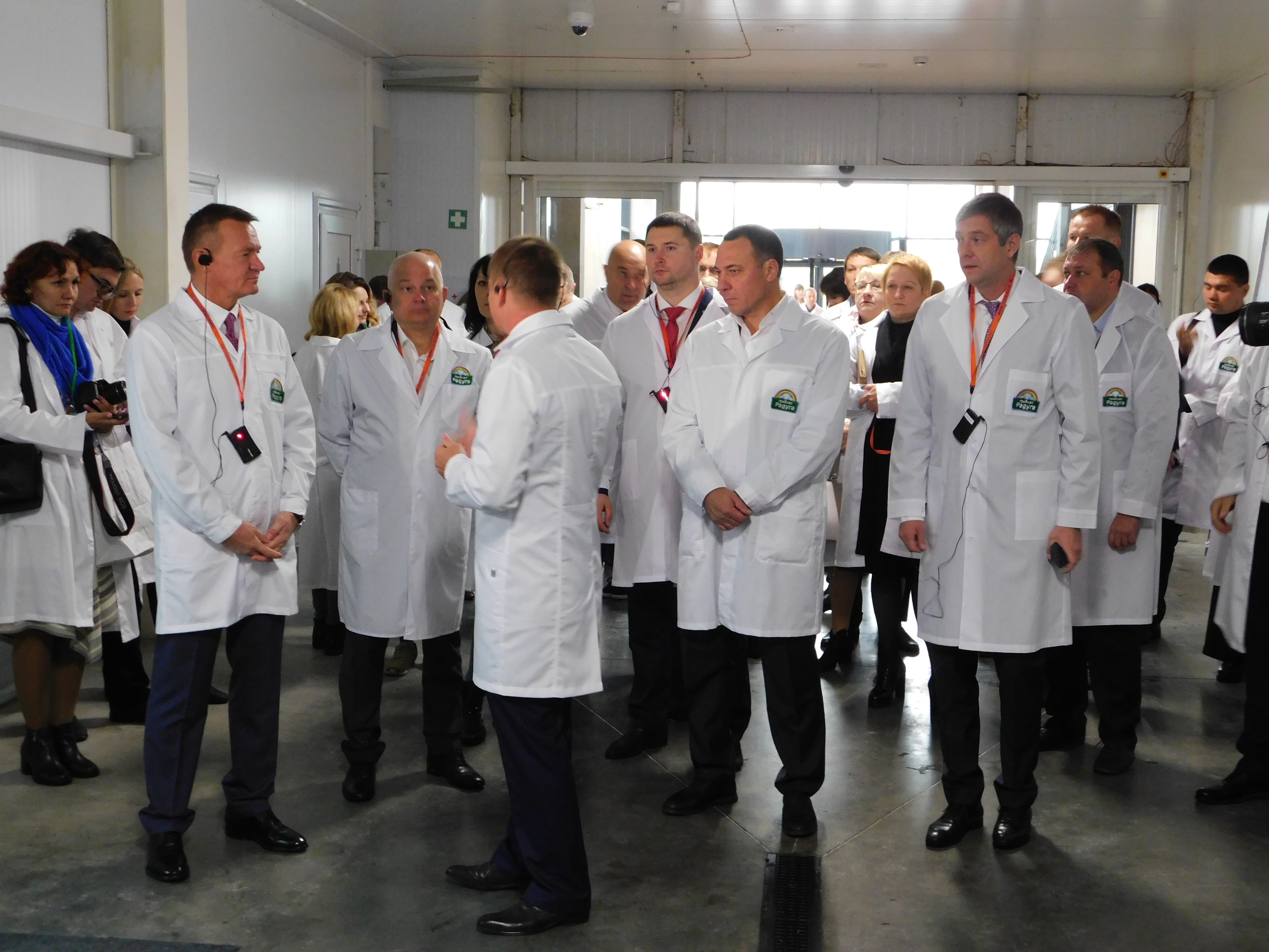 На открытии третьей производственной очереди агрокомплекса Александра Удодова